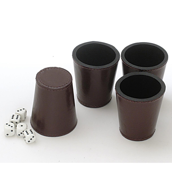 Juego de 4 cachos con dados Juego de 4 cachos con dados